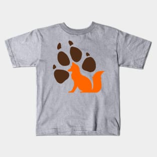 fox paw Kids T-Shirt